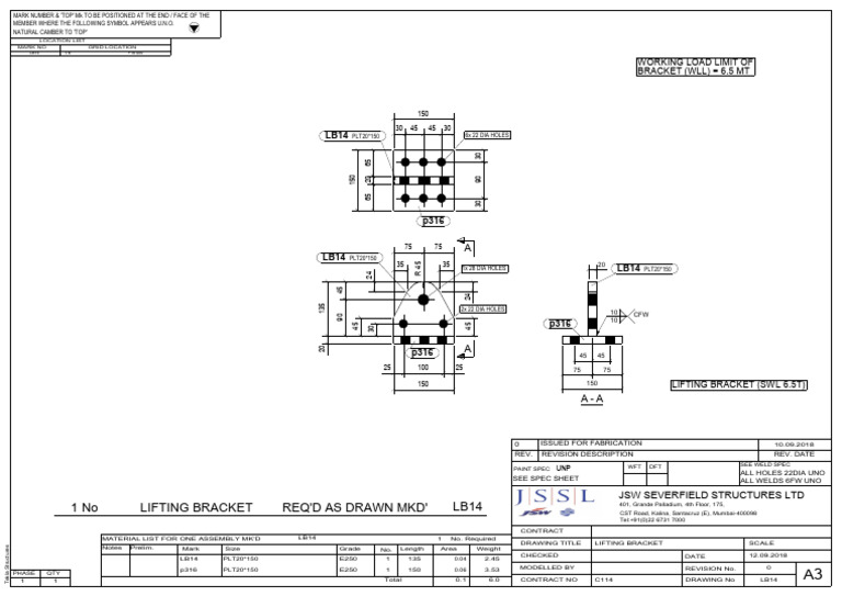 6.5ton STANDARD LIFTING BRACKET | PDF