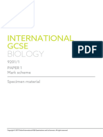 9201 92011 International Gcse Biology Mark Scheme v2