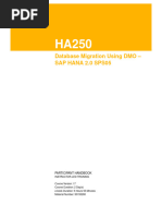 HA250 - Database Migration Using DMO - SAP HANA 2.0 SPS05