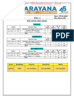 @bohring Bot × @JEE Tests XII PASS IIT IC GTM 2 EX DT 27 03 2024