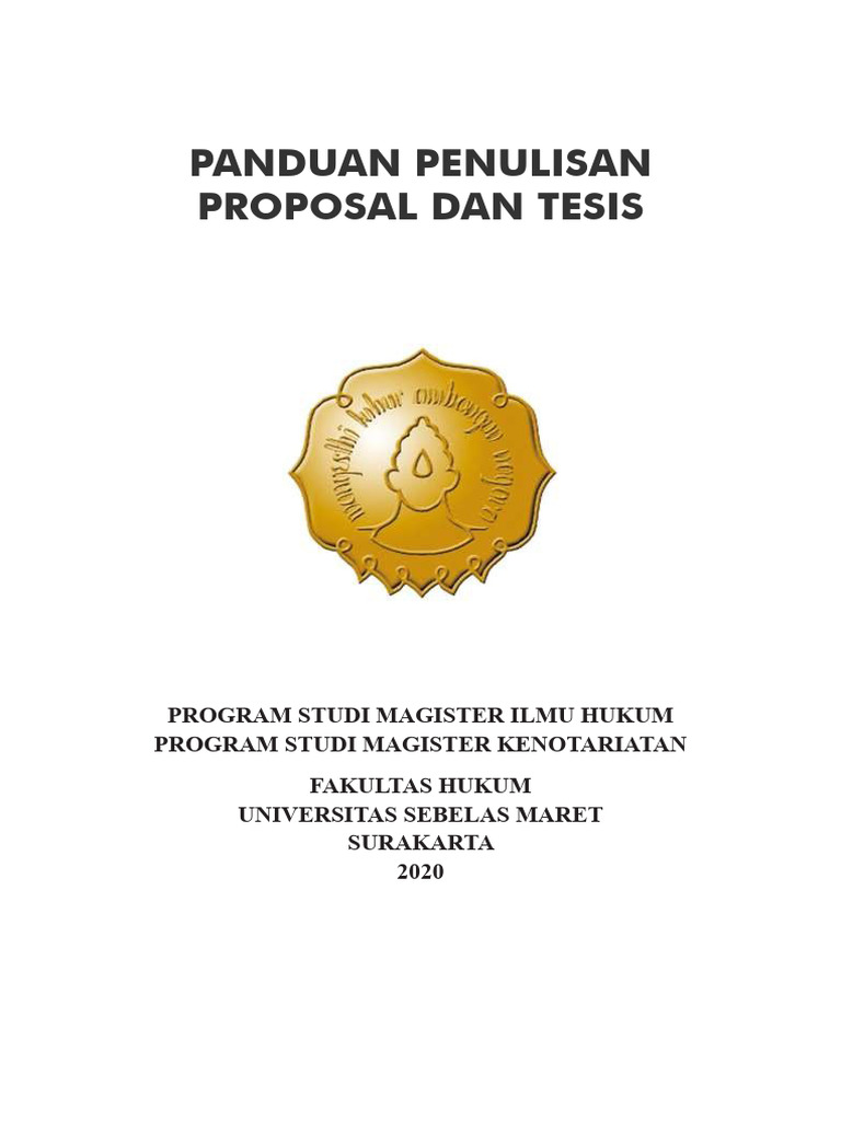 Buku Tesis Pasca & Kenotariatan 2020 | PDF | Bisnis | Seni