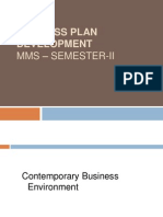 Business Plan Development: MMS - Semester-Ii