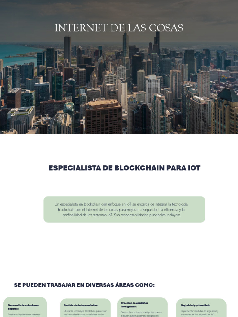 Blockchain e IoT: Seguridad y Eficiencia | PDF | Internet de las Cosas ...