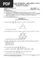 Maths Class X Chapter 06 Triangles Practice Paper 06