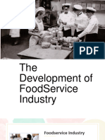 HELE109 - The Development of Food Service Industry