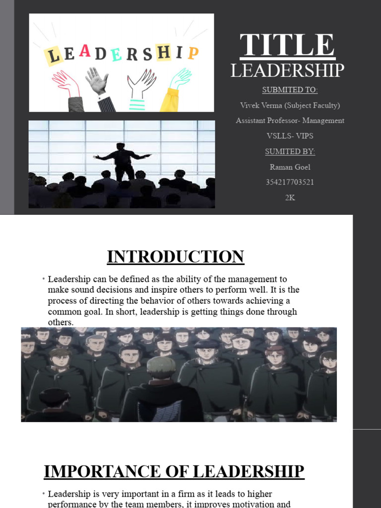 Leadership Traits and Styles Explained | PDF | Leadership | Social ...