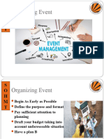 Event Org. and Preparing Proposal