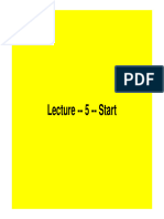 Lecture - 5 - Start