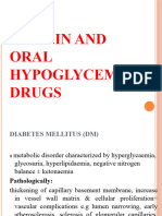 Classification of Oral Hypoglycemic Agents | PDF | Hypoglycemia | Insulin