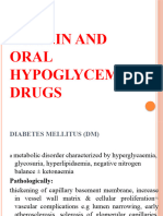 Insulin and Oral Hypoglycemics