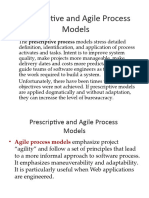 Prescriptive and Agile Process Models