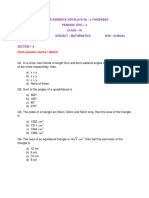 PT-3, Maths, Class-Ix, RKS