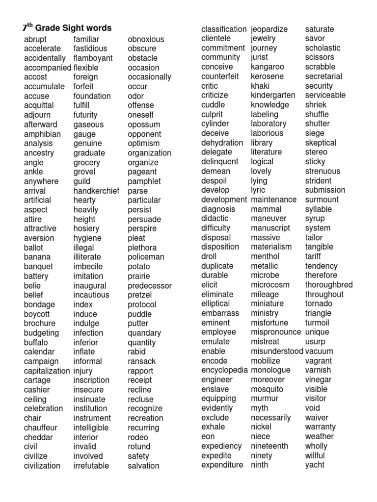 7th-grade-sight-words-pdf