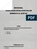 Kesalahan Dalam Membaca Surah Al-Fatihah