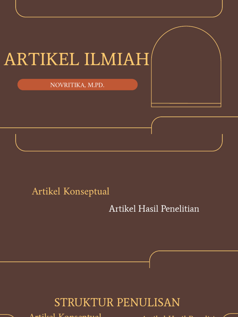 Contoh struktur artikel ilmiah lengkap dengan bagian-bagian penting
