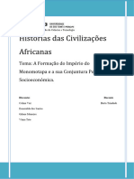 Trabalho de História Das Civilizações Africanas