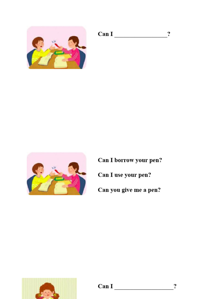 Can I Asking For Permission CLT Communicative Language Teaching ...