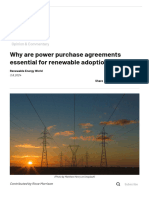 Why Are Power Purchase Agreements Essential For Renewable Adoption