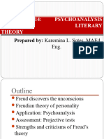 Lesson 14. Psychoanalytic Criticism