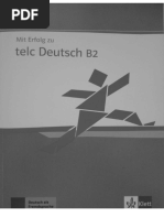 Mit Erfolg Zu Telc Deutsch b2 Ubungsbuch PDF Fud DR Notes