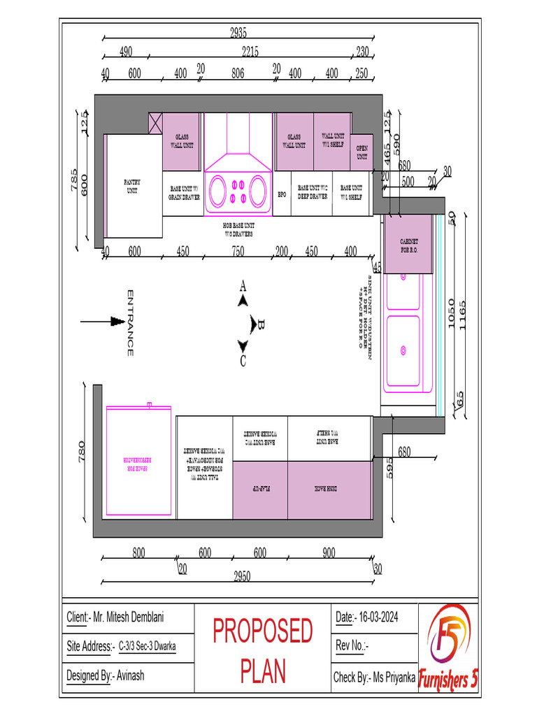 Kitchen Design Plan for Mr. Demblani | PDF | Room | Kitchen