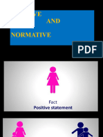Positive and Normative
