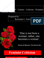 Lesson 13. Feminist Criticism