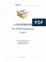 A Handbook For Vstep Speaking Test, Do Thi Hong Lien, M.ed, Duong Thi Thu Huyen, M.A