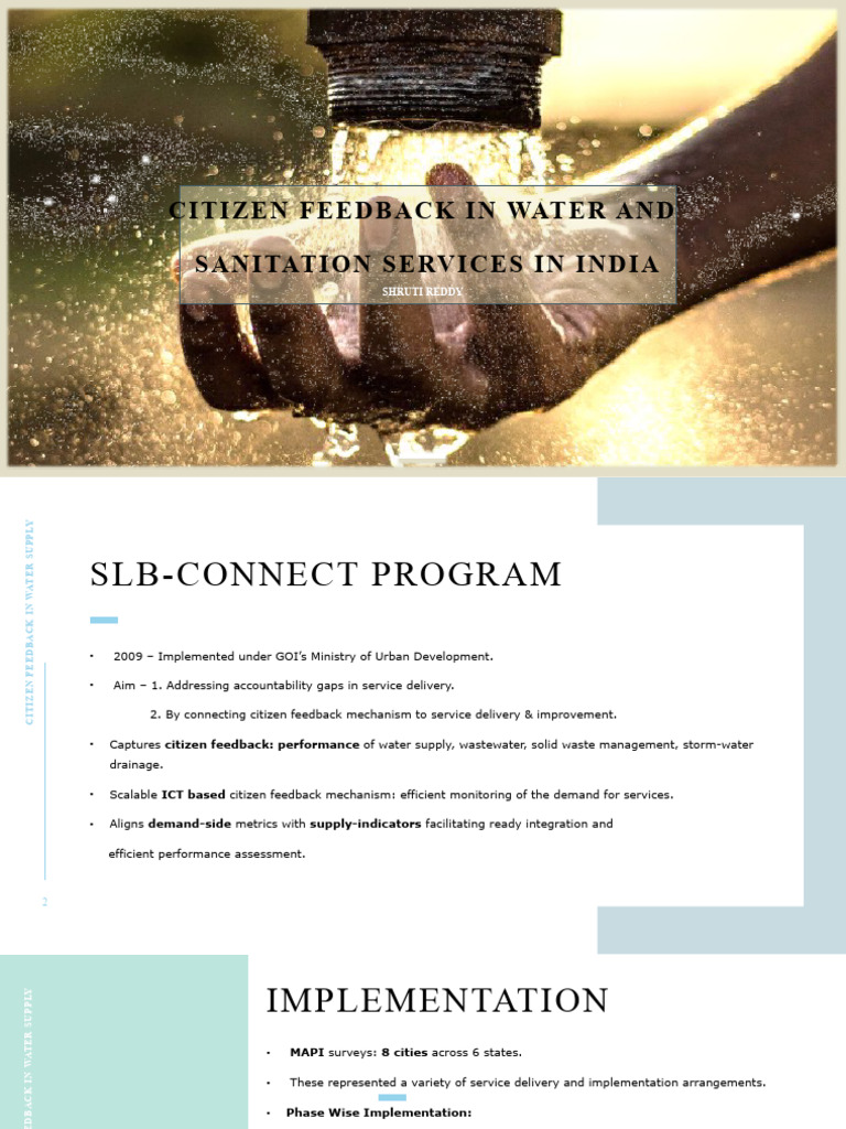 SLB-Connect: Enhancing Water Services | PDF | Civic Engagement | Water ...