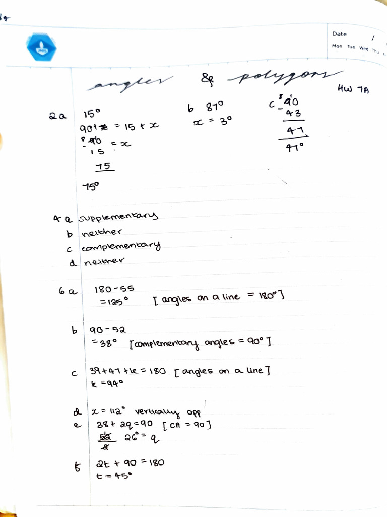 Angles N Polygons Assignment | PDF
