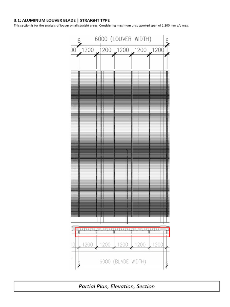 3.1 Louver Blade - Straight | PDF | Mechanical Engineering