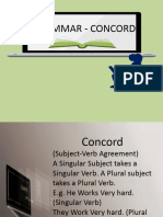 Sub Verb Concord 1