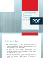 Contemporary Corporate Environment (2 Files Merged)