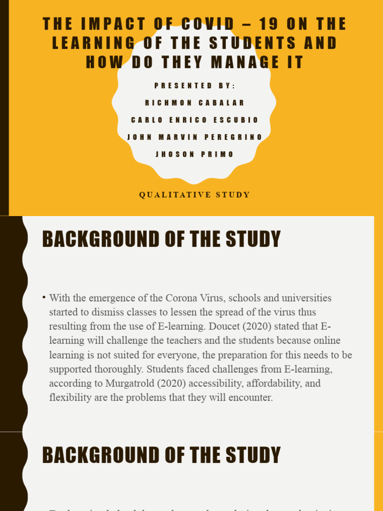 COVID-19's Impact on Student Learning | PDF | Educational Technology ...