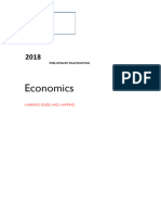 2018 Preliminary Economics Task Three - Marking Guide and Mapping