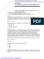 Pilbeams Mechanical Ventilation Physiological and Clinical Applications 6th Edition Cairo Test Bank