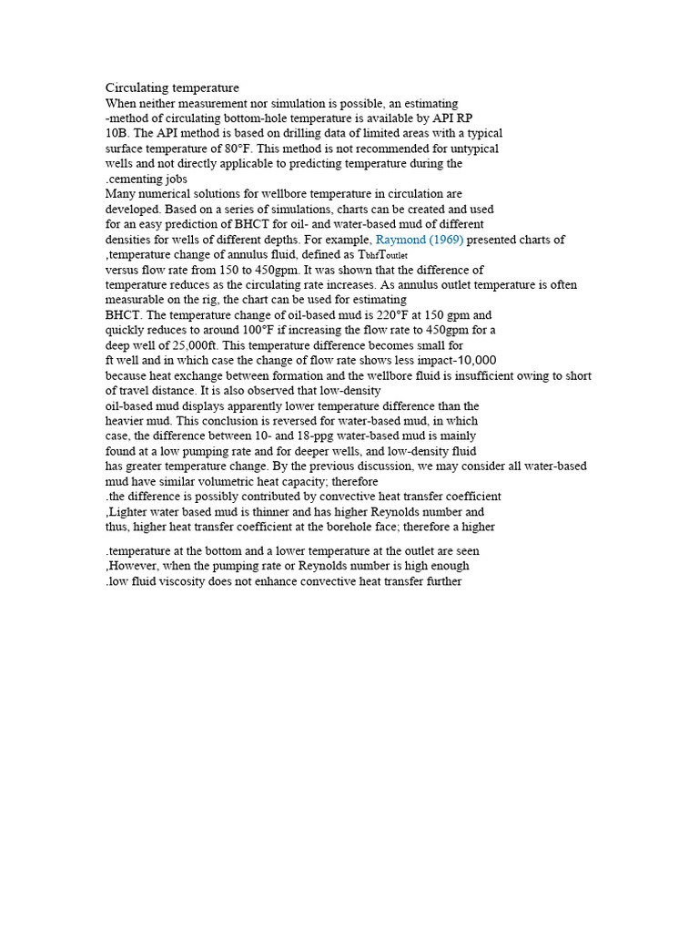 Circulating Temperature Raymond (1969) PDF