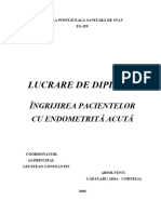 Ingrijirea Pacientelor Cu Endometrita Acuta