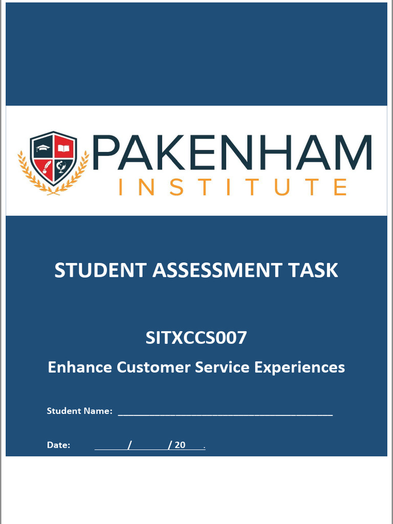 SITXCCS007 Student Assessment Tasks 24-06-20 | PDF | Nonverbal ...