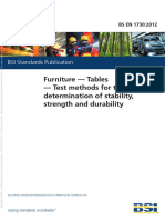 BS en 1730-2012 Furniture - Tables - Test Methods For The Determination of Stability, Strength and Durability (SCVN)