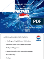 PepsiCo internship project report on challenges of distribution and Slice promotion campaign analysis