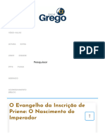 O Evangelho Da Inscrição de Priene - O Nascimento Do Imperador - Wander Dom