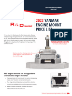 R D Marine Yanmar Engine Mount Price List