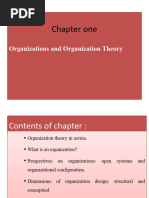 Organization Theory Chapter-1