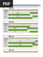 2024 Monthly Duty Roster Schedule | PDF
