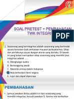 Soal Pretest TWK (Integritas)