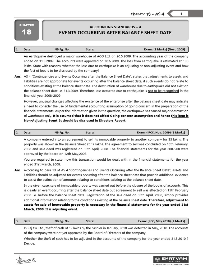 Chap 18 as 4 download free pdf balance sheet going concern
