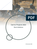 2023 Call For Short Initiatives Projects
