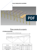 CALCUL Acoperis Metalic Hala Idustriala