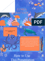 Copie A Designului Marine Biology For Middle School Under The Sea Blue and Orange Illustrative Presentation